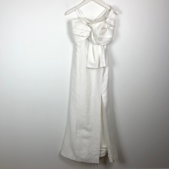 C/MEO Collective Each Other white front bow gown - Picture 4 of 10